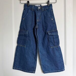 NEW with tags, ZARA Kids Denim Cargo Pants